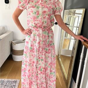 Floral Maxi skirt and top set.